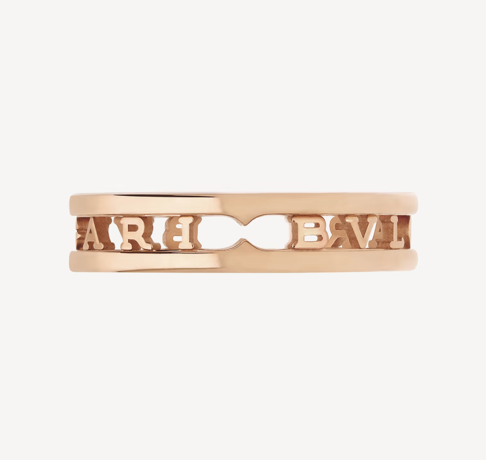LUXEIFY ZERO 1 ONE-BAND WITH OPENWORK LOGO SPIRAL RING