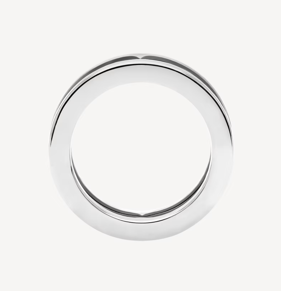 LUXEIFY ZERO 1 ONE-BAND WITH OPENWORK LOGO SPIRAL RING