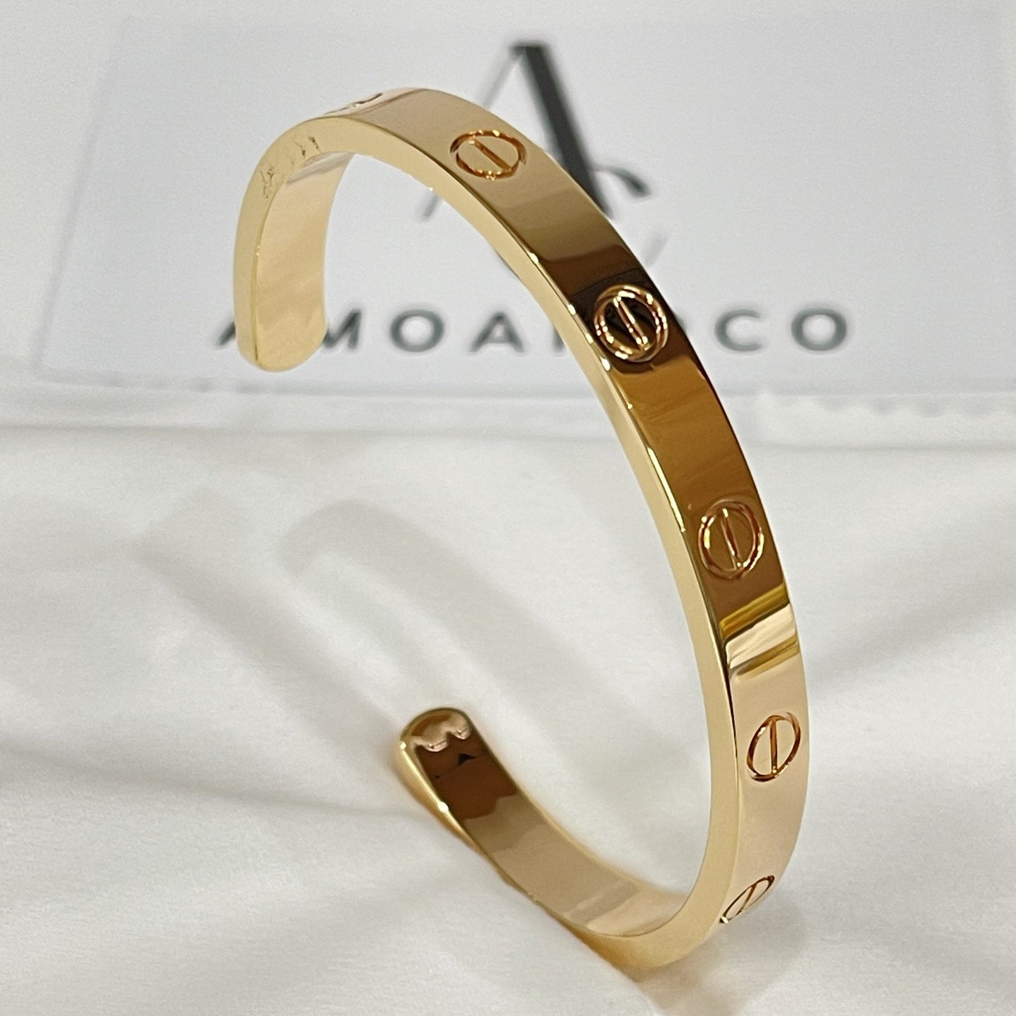LUXEIFY LOVE BRACELET 6.1MM OPEN CUFF