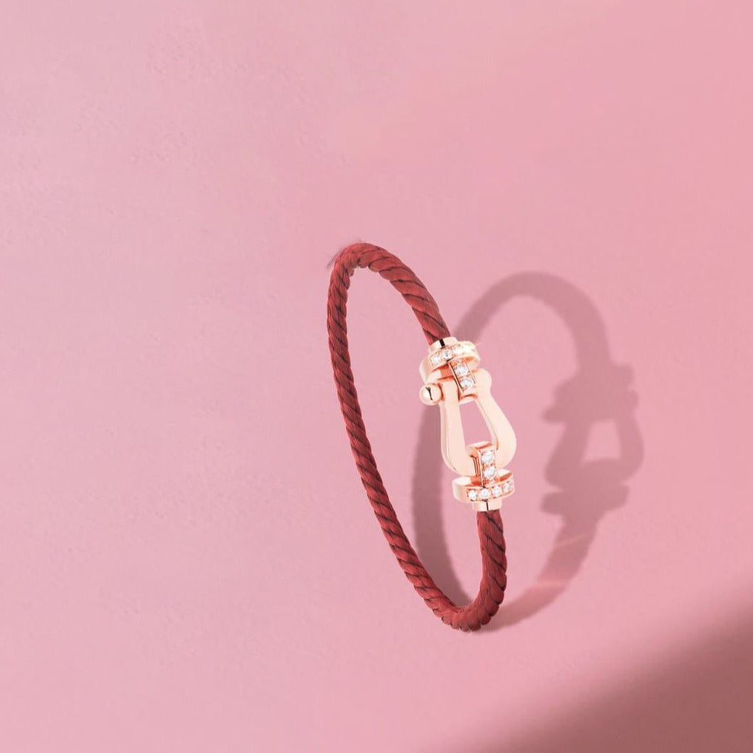 LUXEIFY FORCE 10 HALF DIAMOND PINK GOLD RED CORDERI LARGE AND MEDIUM MODEL
