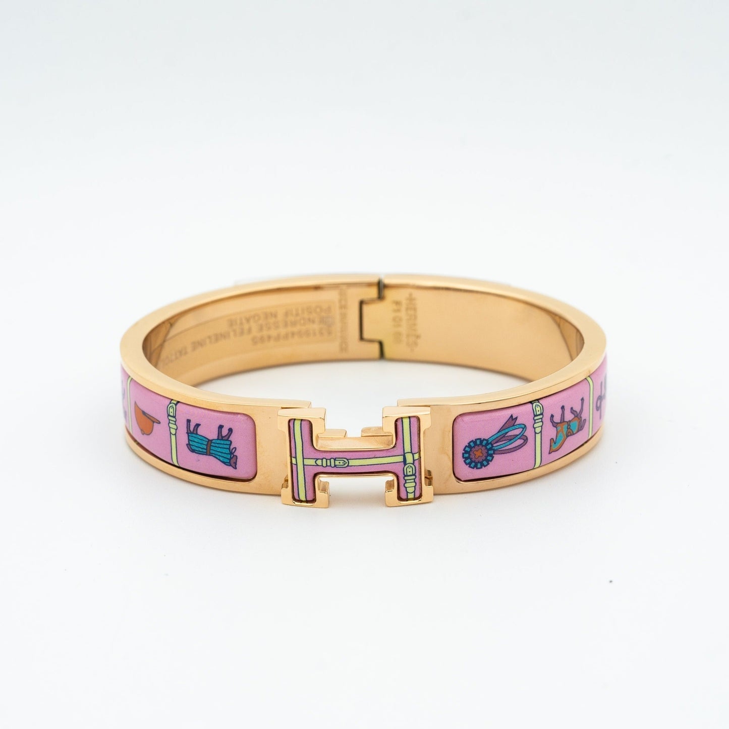 LUXEIFY H PINK GOLD BRACELET PINK CERAMIC