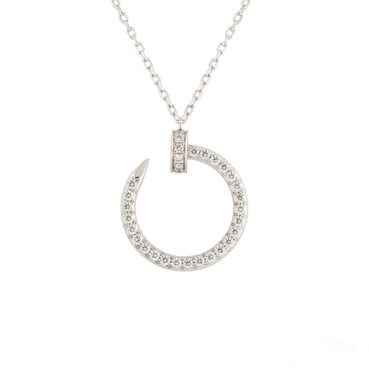 LUXEIFY JUSTE NECKLACE SILVER DIAMONDS