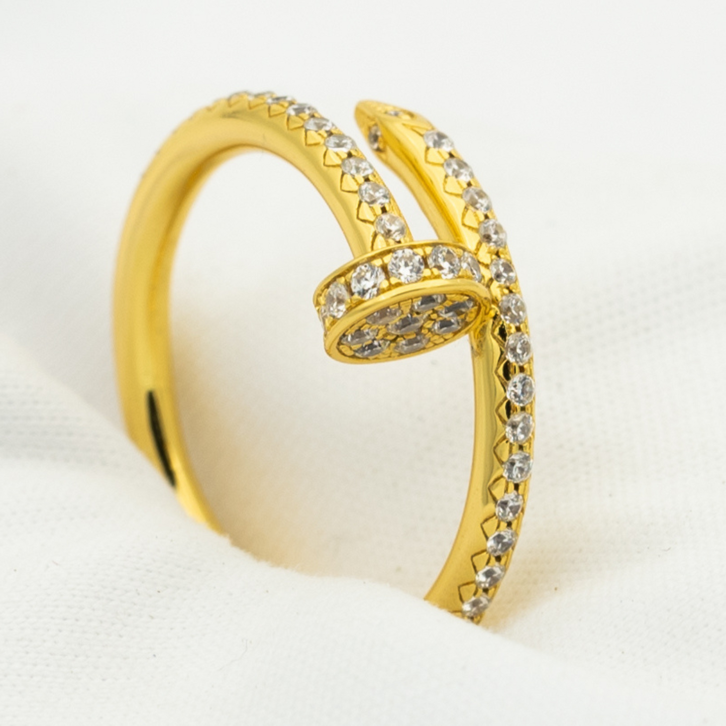 LUXEIFY JUSTE RING 1.8MM GOLD DIAMONDS