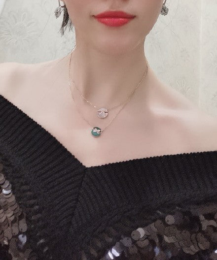 LUXEIFY JEUX DE ROSE GOLD DIAMOND NECKLACE
