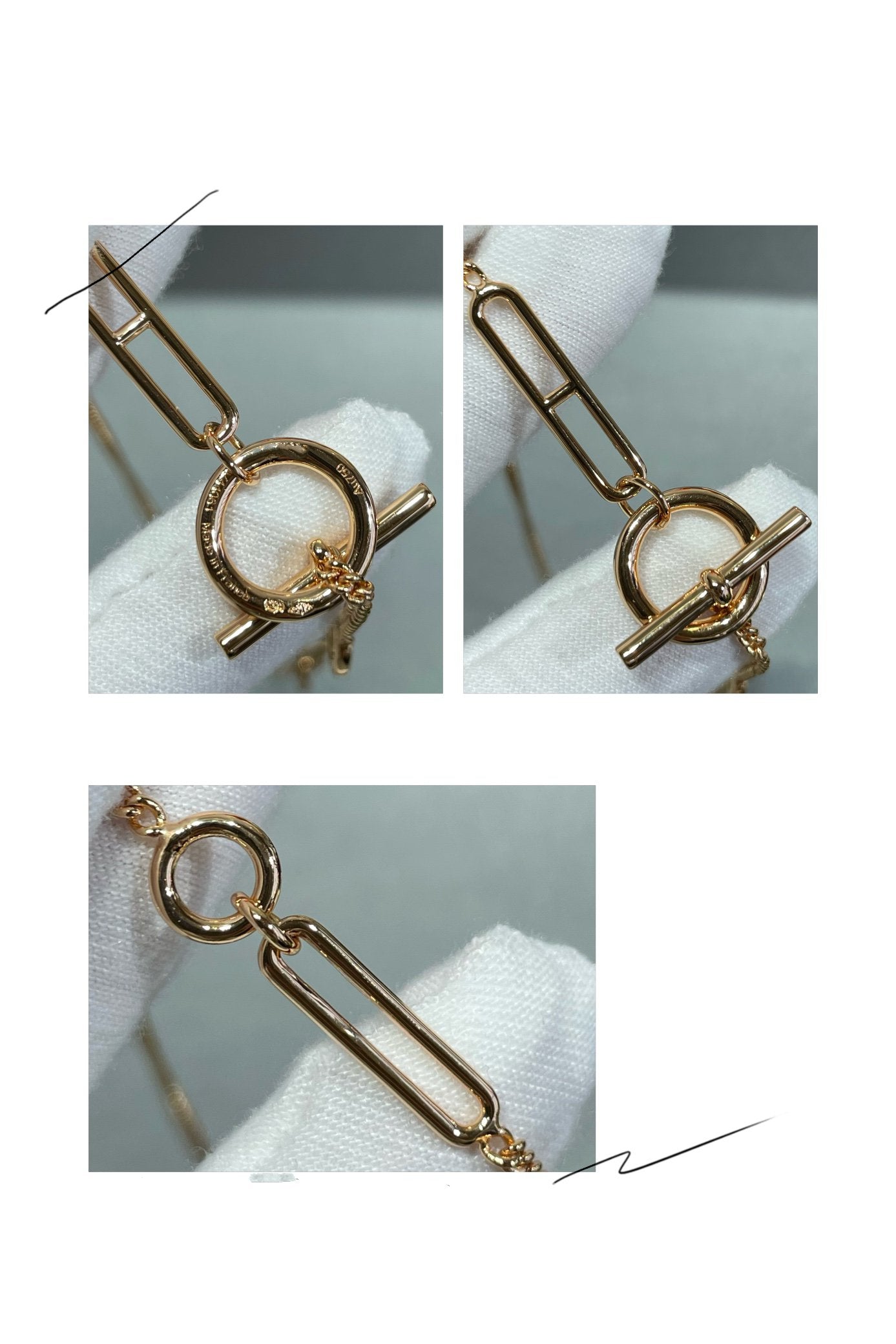 LUXEIFY HM STERLING SILVER CHAINE D'ANCRE HEART