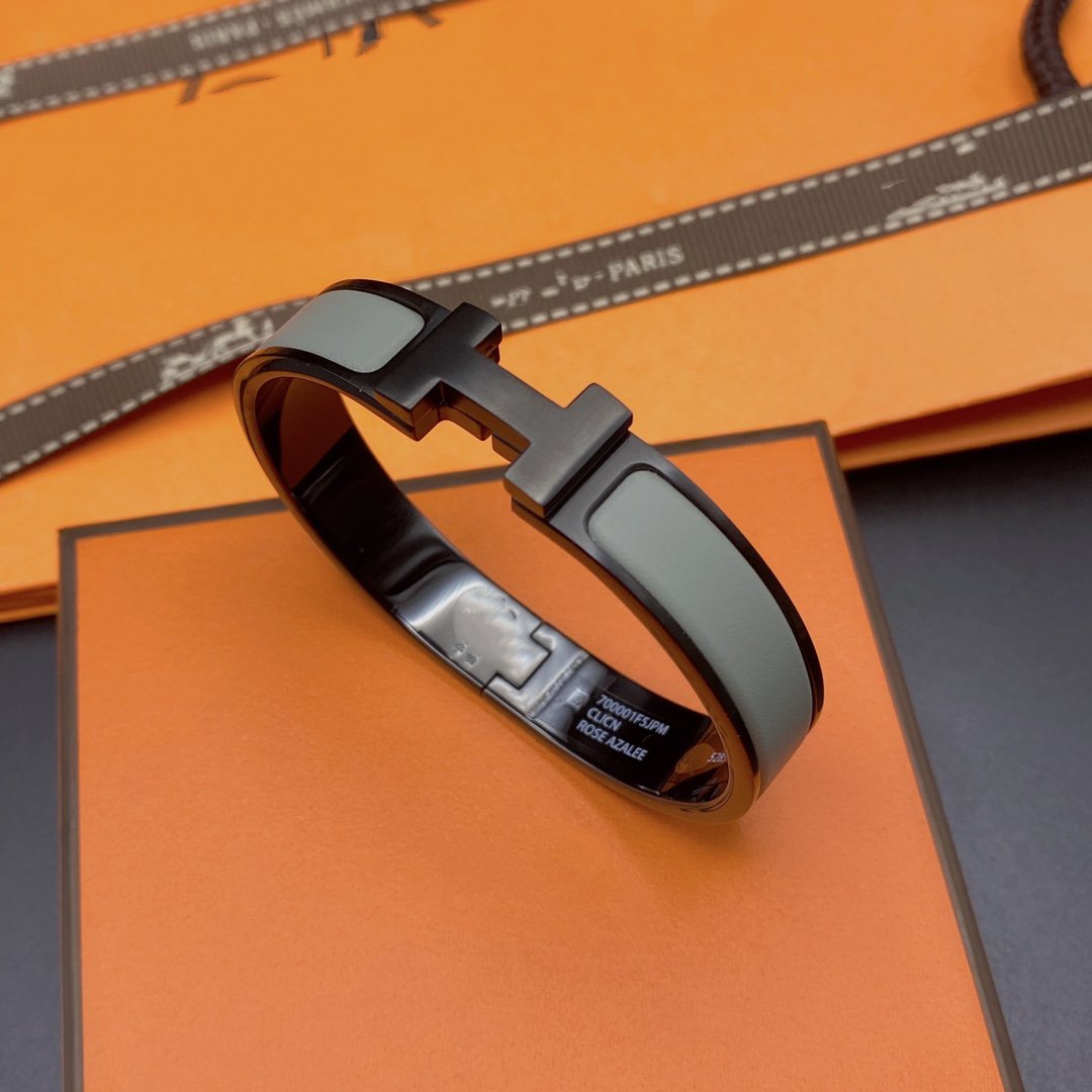 LUXEIFY CLIC HM SO BLACK GREY BRACELET