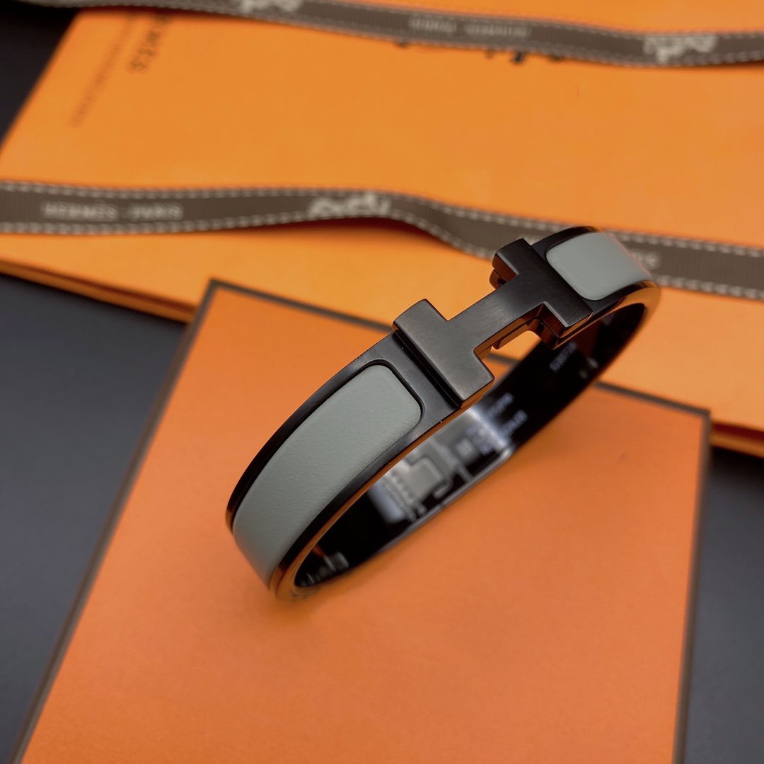 LUXEIFY CLIC HM SO BLACK GREY BRACELET