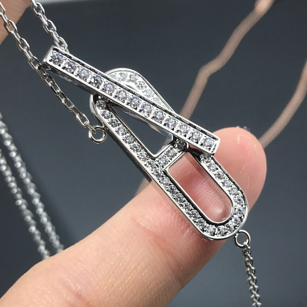 LUXEIFY HM NECKLACE PLATINUM ROSE GOLD DIAMOND