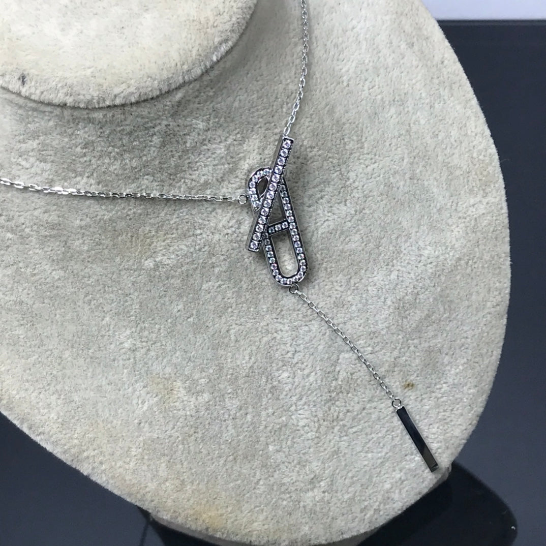 LUXEIFY HM NECKLACE PLATINUM ROSE GOLD DIAMOND