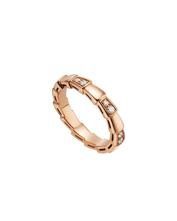 LUXEIFY SERPENTI RING PINK GOLD 3MM