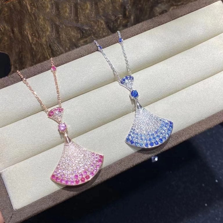 LUXEIFY DREAM NECKLACE AGATE SILVER DIAMOND