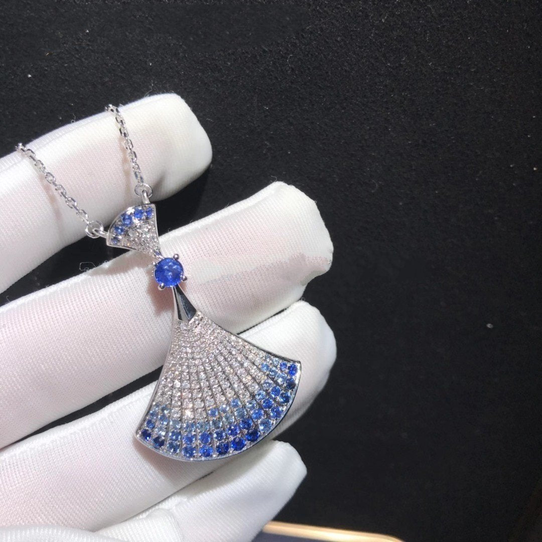 LUXEIFY DREAM NECKLACE AGATE SILVER DIAMOND