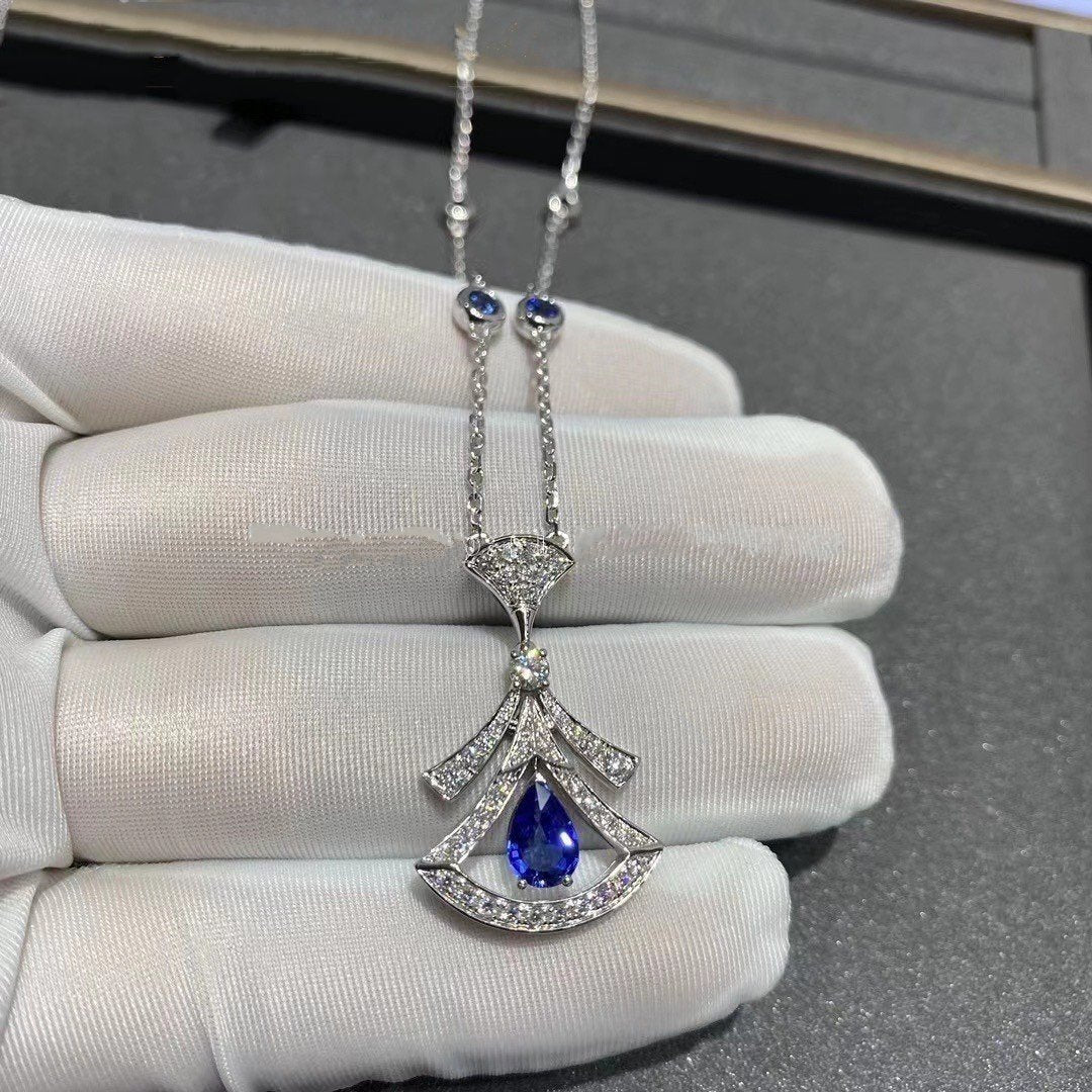 LUXEIFY DREAM NECKLACE AGATE DIAMOND SILVER
