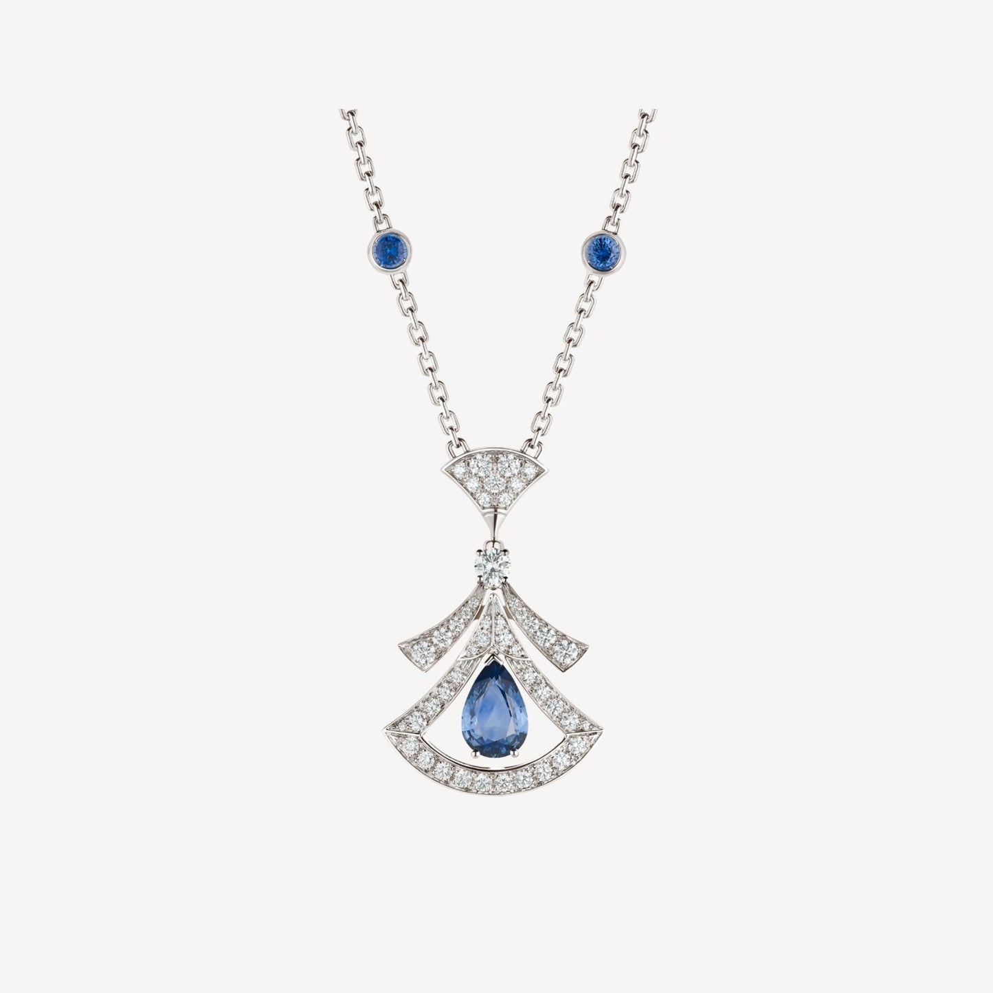 LUXEIFY DREAM NECKLACE AGATE DIAMOND SILVER