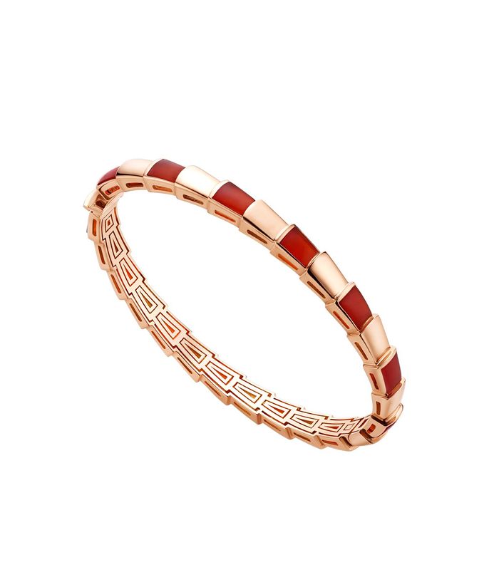 LUXEIFY SERPENTI BRACELET PINK GOLD RUBELLITE