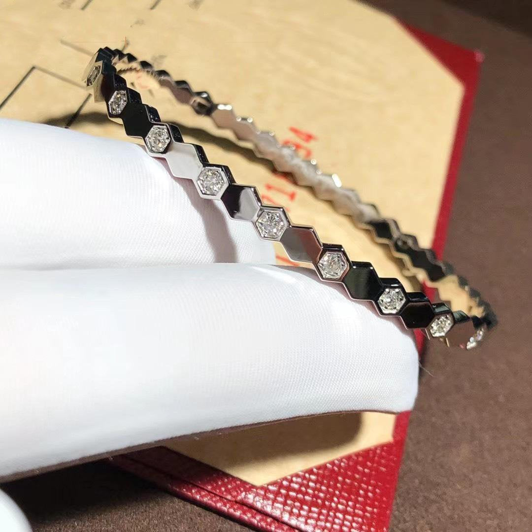 LUXEIFY BEE LOVE SILVER DIAMOND BRACELET