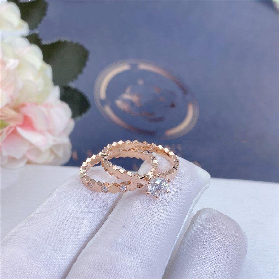 LUXEIFY BEE LOVE RING PINK GOLD DIAMOND