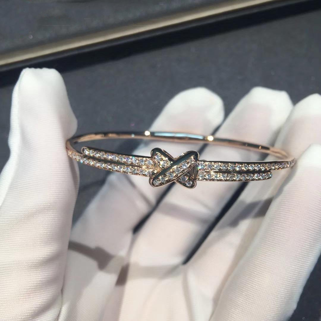 LUXEIFY JEUX DE BRACELET DIAMONDS PINK GOLD