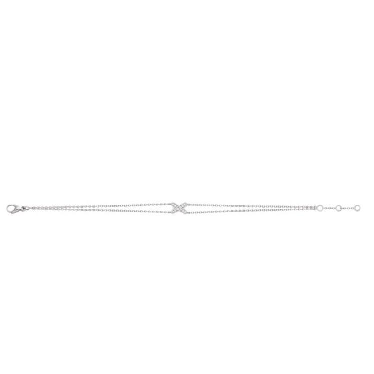 LUXEIFY JEUX BRACELET SILVER DIAMOND