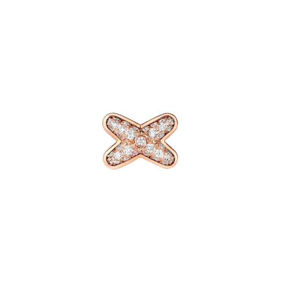 LUXEIFY JEUX DE PINK GOLD DIAMOND EARRINGS