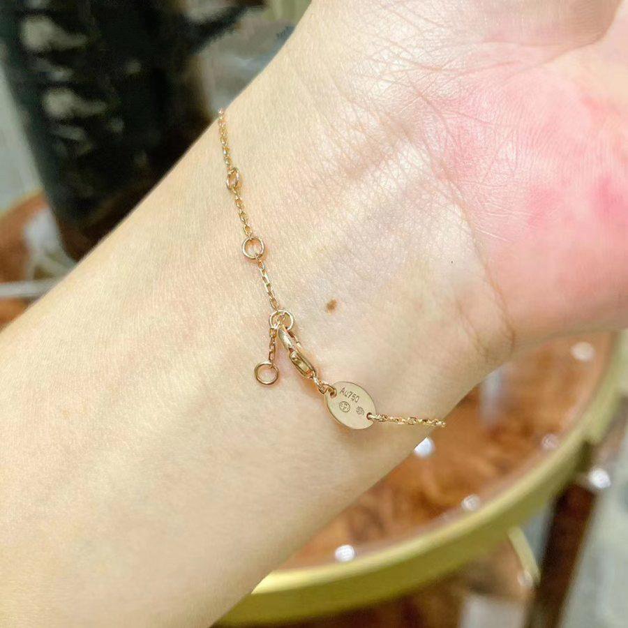 LUXEIFY JEUX DE BRACELET MOP PINK GOLD DIAMONDS