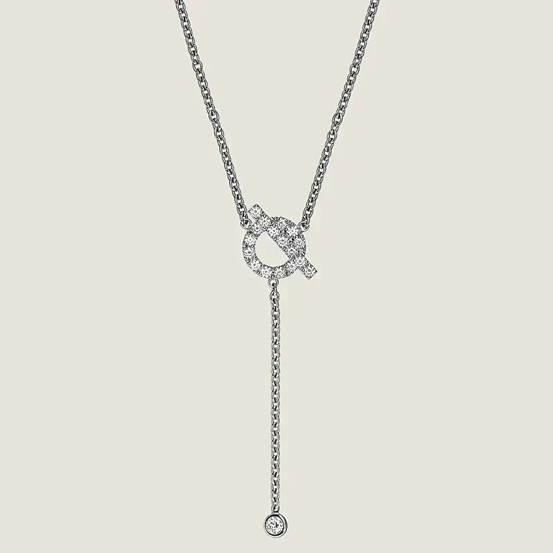 LUXEIFY FINESSE SILVER DIAMOND NECKLACE