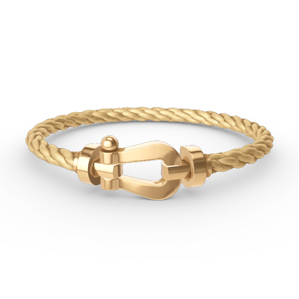 LUXEIFY FORCE LARGE HORSESHOE NO DIAMOND BRACELET GOLD
