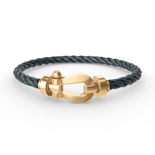 LUXEIFY FORCE LARGE HORSESHOE NO DIAMOND BRACELET GOLD