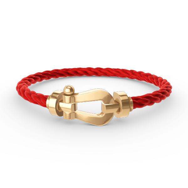 LUXEIFY FORCE LARGE HORSESHOE NO DIAMOND BRACELET GOLD
