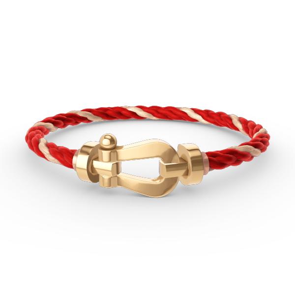 LUXEIFY FORCE LARGE HORSESHOE NO DIAMOND BRACELET GOLD