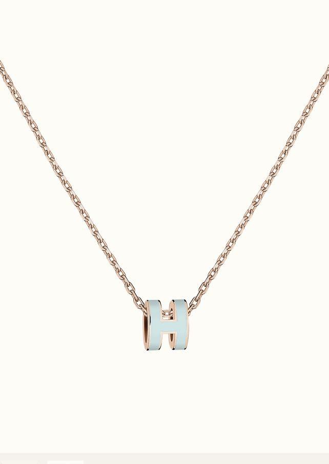LUXEIFY POP H LIGHT BLUE NECKLACE