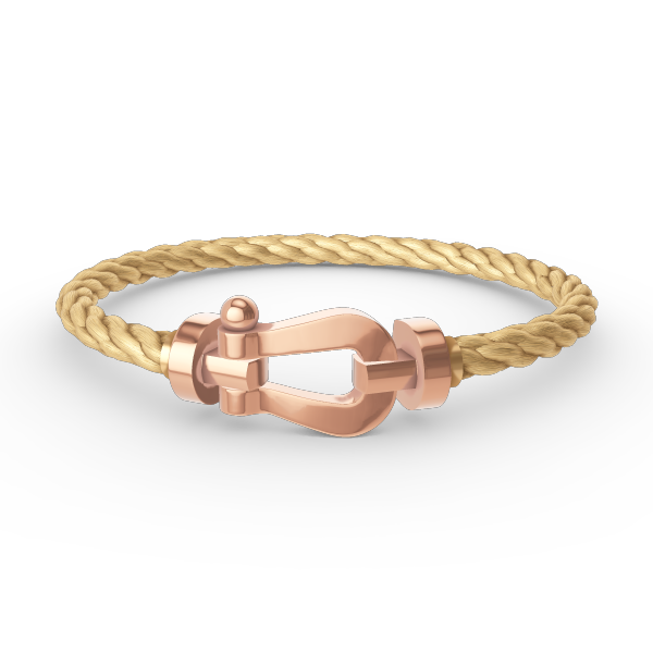 LUXEIFY FORCE LARGE HORSESHOE NO DIAMOND BRACELET ROSE GOLD