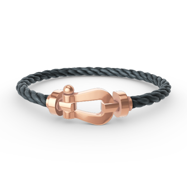 LUXEIFY FORCE LARGE HORSESHOE NO DIAMOND BRACELET ROSE GOLD