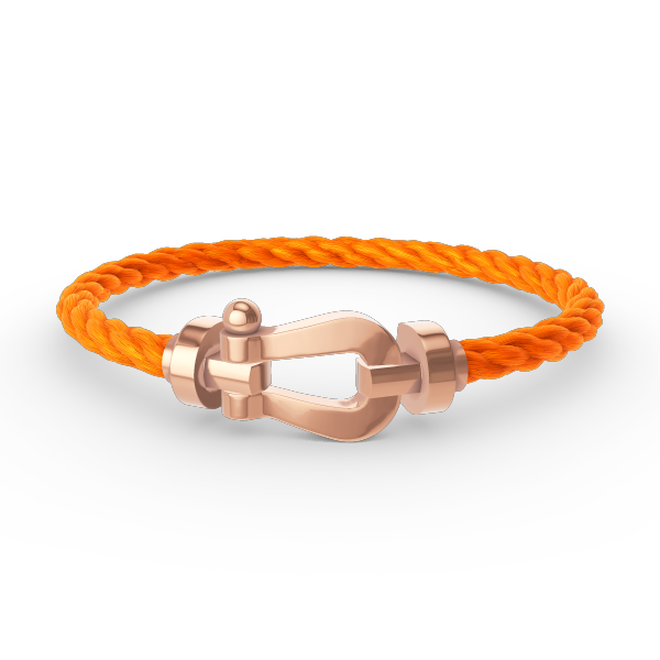 LUXEIFY FORCE LARGE HORSESHOE NO DIAMOND BRACELET ROSE GOLD
