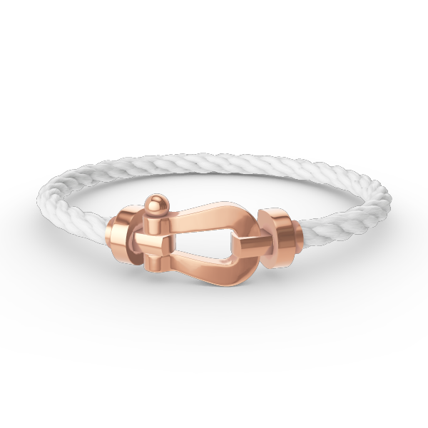 LUXEIFY FORCE LARGE HORSESHOE NO DIAMOND BRACELET ROSE GOLD