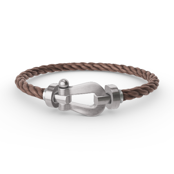 LUXEIFY FORCE LARGE HORSESHOE NO DIAMOND BRACELET SILVER