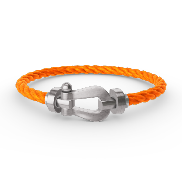 LUXEIFY FORCE LARGE HORSESHOE NO DIAMOND BRACELET SILVER