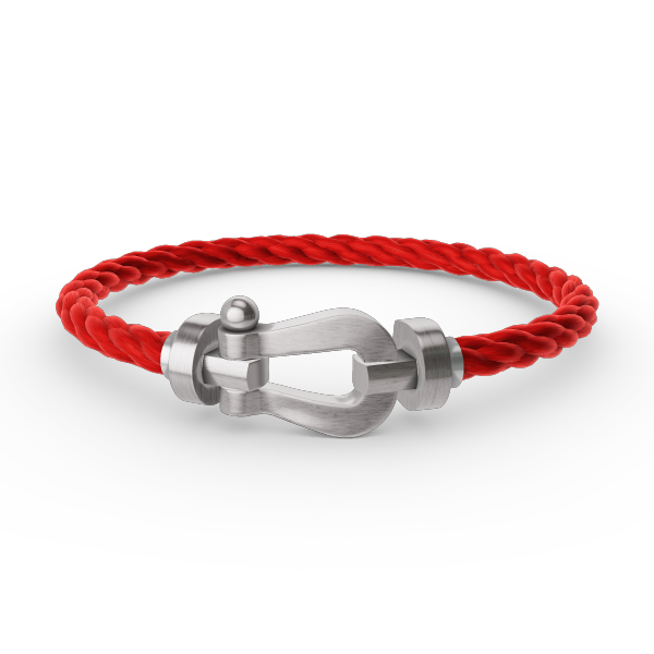 LUXEIFY FORCE LARGE HORSESHOE NO DIAMOND BRACELET SILVER