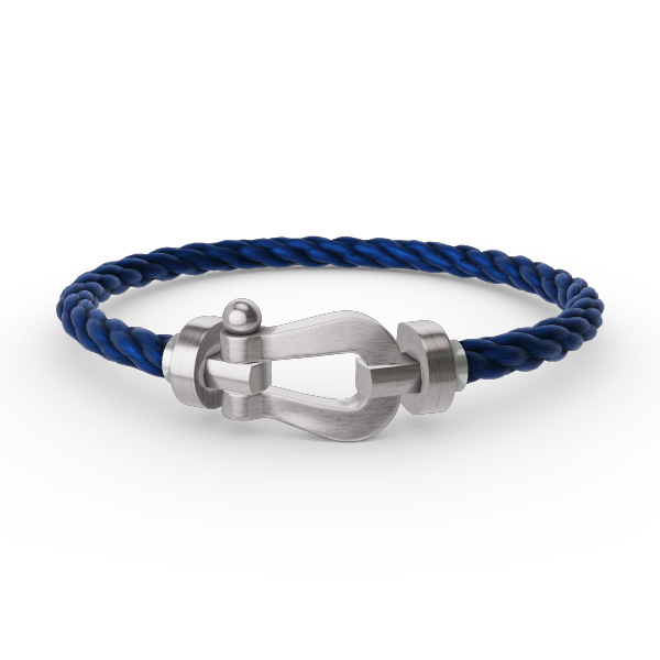 LUXEIFY FORCE LARGE HORSESHOE NO DIAMOND BRACELET SILVER
