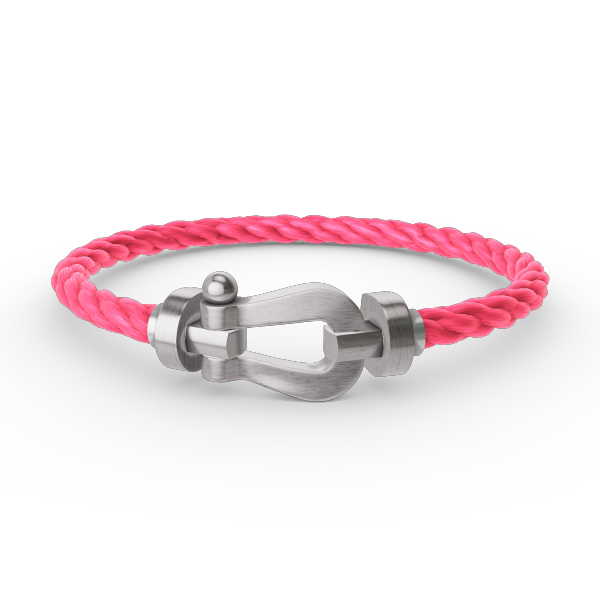 LUXEIFY FORCE LARGE HORSESHOE NO DIAMOND BRACELET SILVER