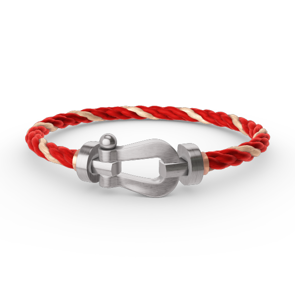 LUXEIFY FORCE LARGE HORSESHOE NO DIAMOND BRACELET SILVER