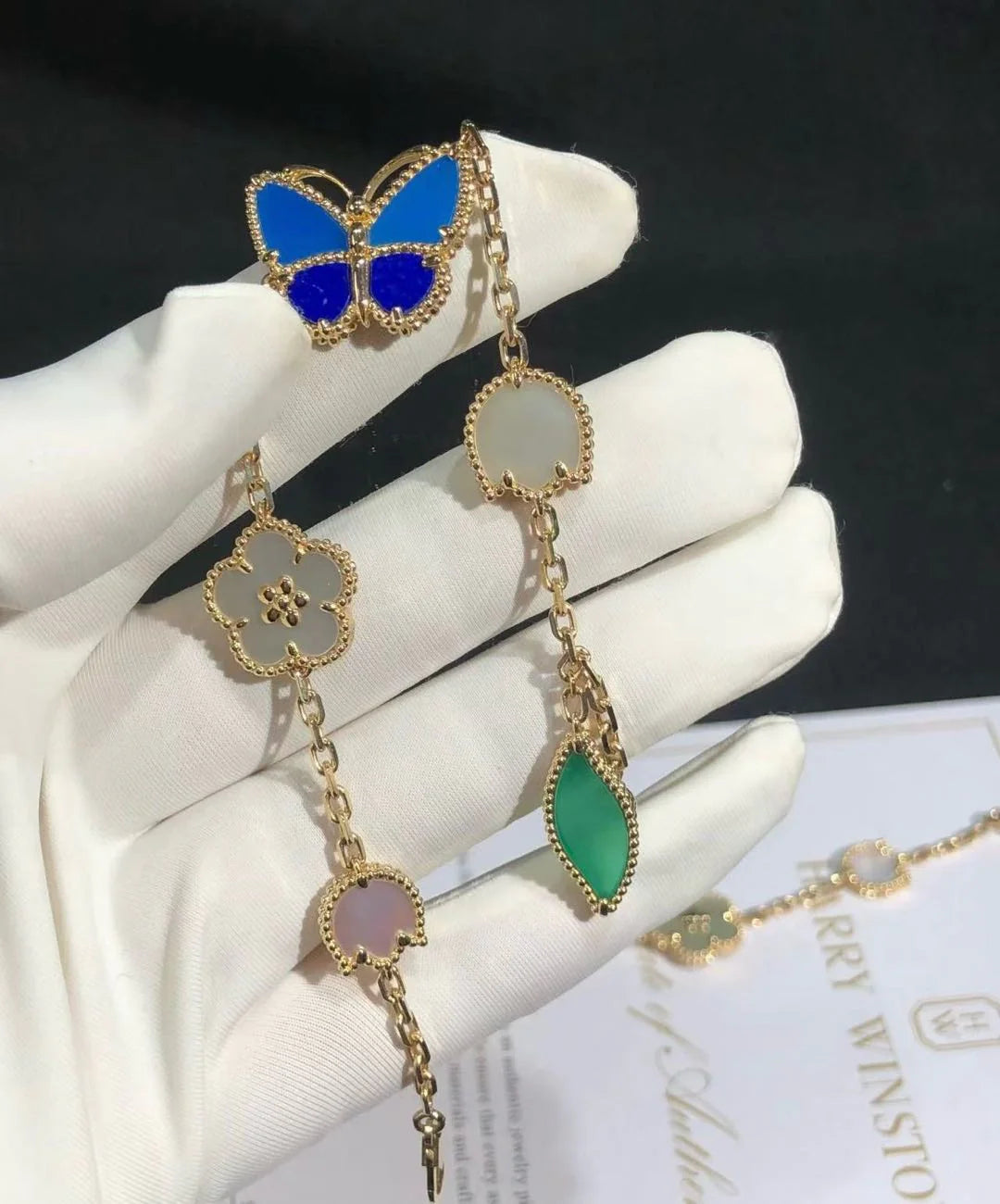 2026 New Arrival LUCKY SPRING CLOVER 5 MOTIF BRACELET&NECKLACE&RING SET