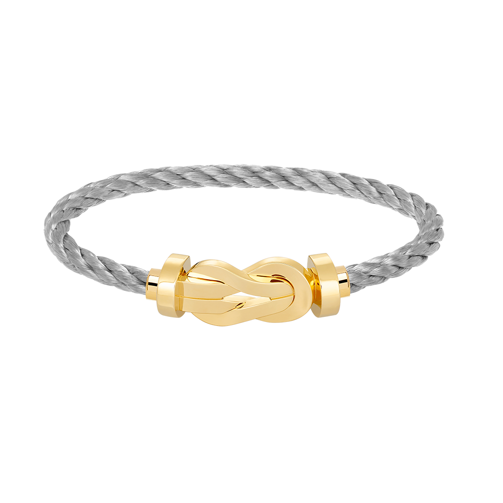 LUXEIFY CHANCE LARGE 8 FIGURE BUCKLE NO DIAMOND BRACELET GOLD