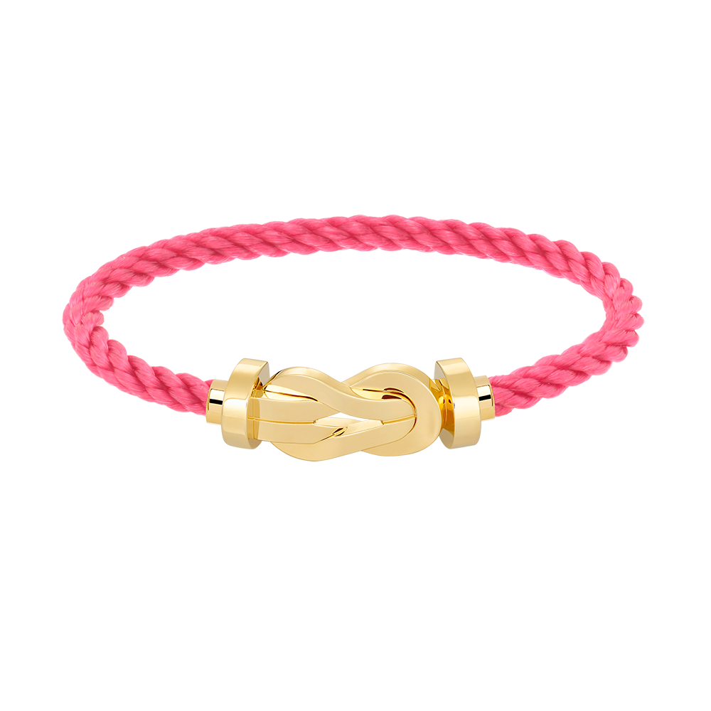 LUXEIFY CHANCE LARGE 8 FIGURE BUCKLE NO DIAMOND BRACELET GOLD