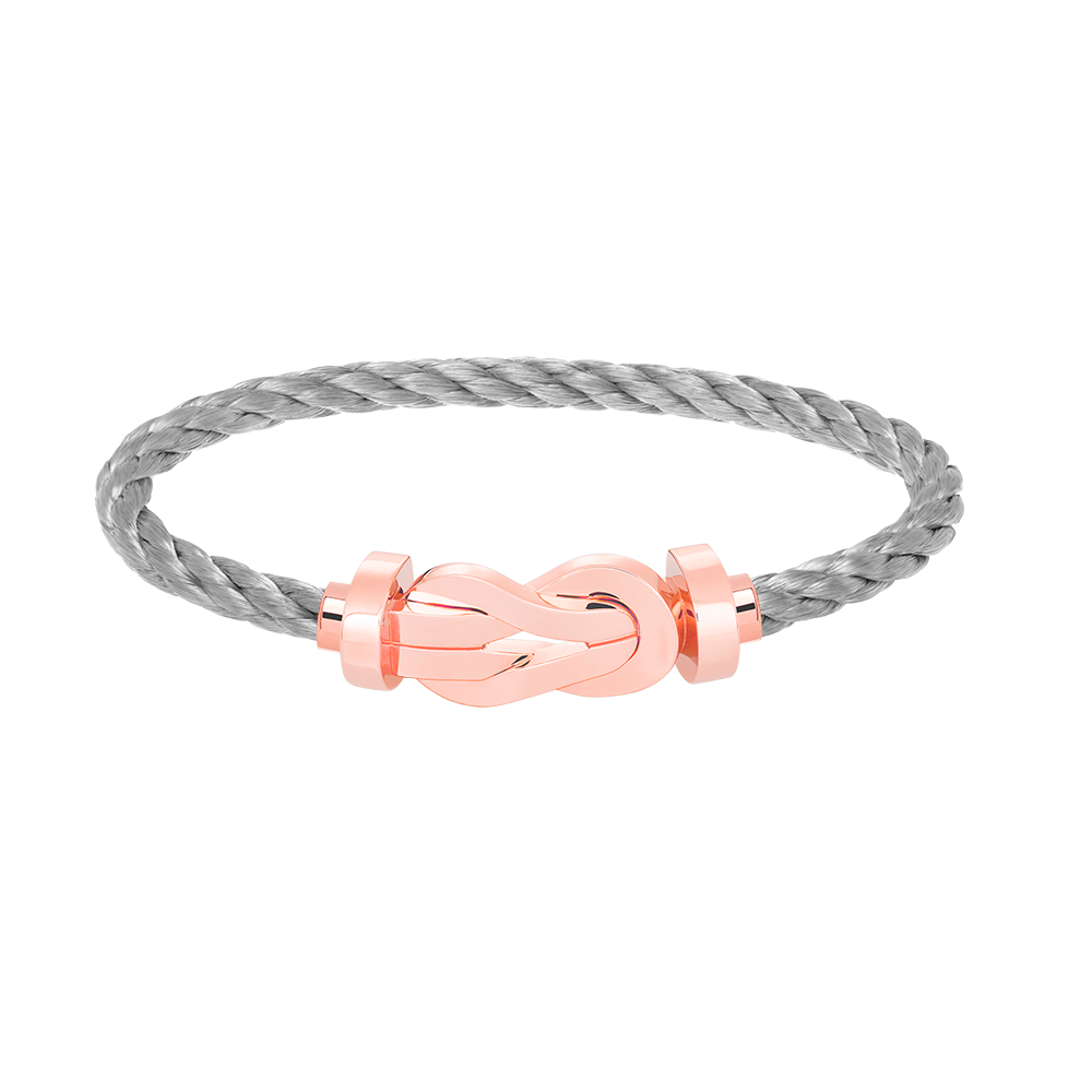LUXEIFY CHANCE LARGE 8 FIGURE BUCKLE NO DIAMOND BRACELET ROSE GOLD