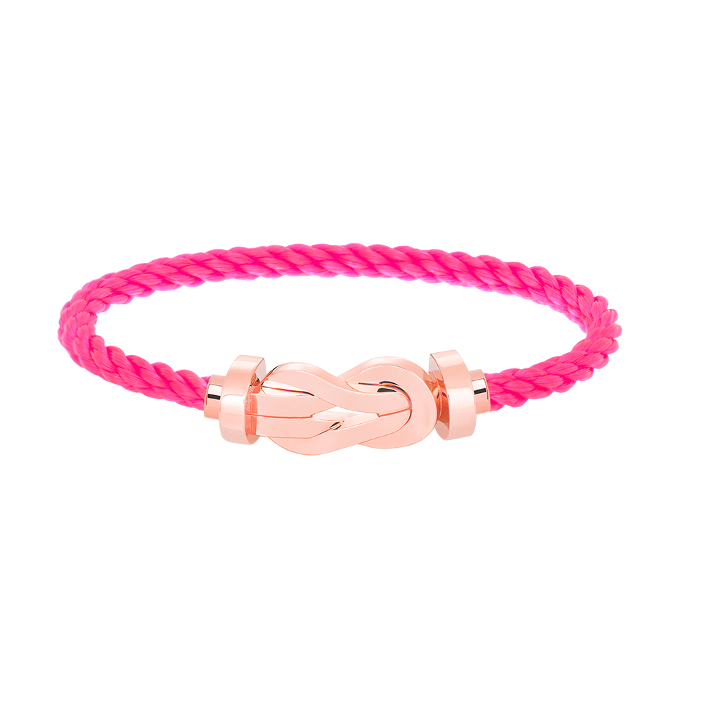 LUXEIFY CHANCE LARGE 8 FIGURE BUCKLE NO DIAMOND BRACELET ROSE GOLD