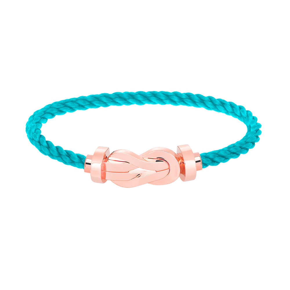 LUXEIFY CHANCE LARGE 8 FIGURE BUCKLE NO DIAMOND BRACELET ROSE GOLD