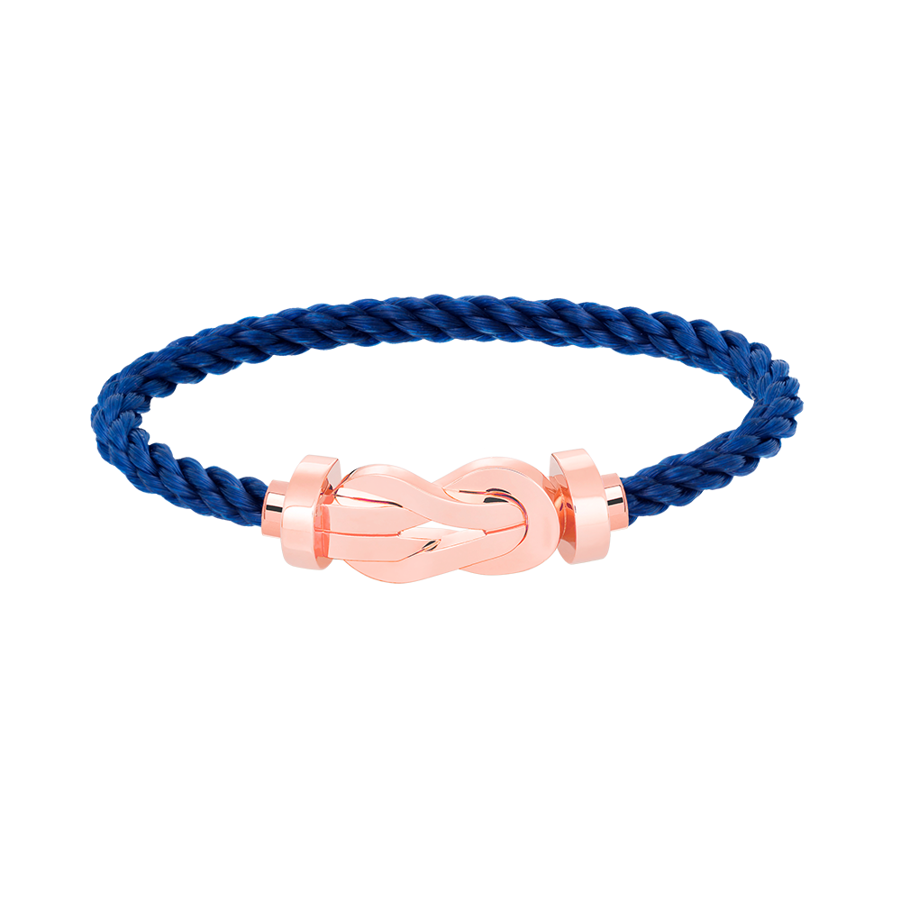 LUXEIFY CHANCE LARGE 8 FIGURE BUCKLE NO DIAMOND BRACELET ROSE GOLD