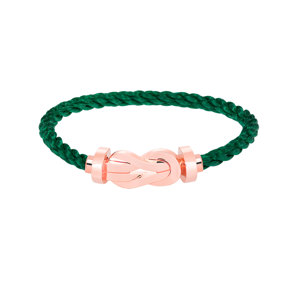 LUXEIFY CHANCE LARGE 8 FIGURE BUCKLE NO DIAMOND BRACELET ROSE GOLD