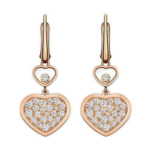 LUXEIFY HAPPY HEART EARRINGS FULL DIAMOND